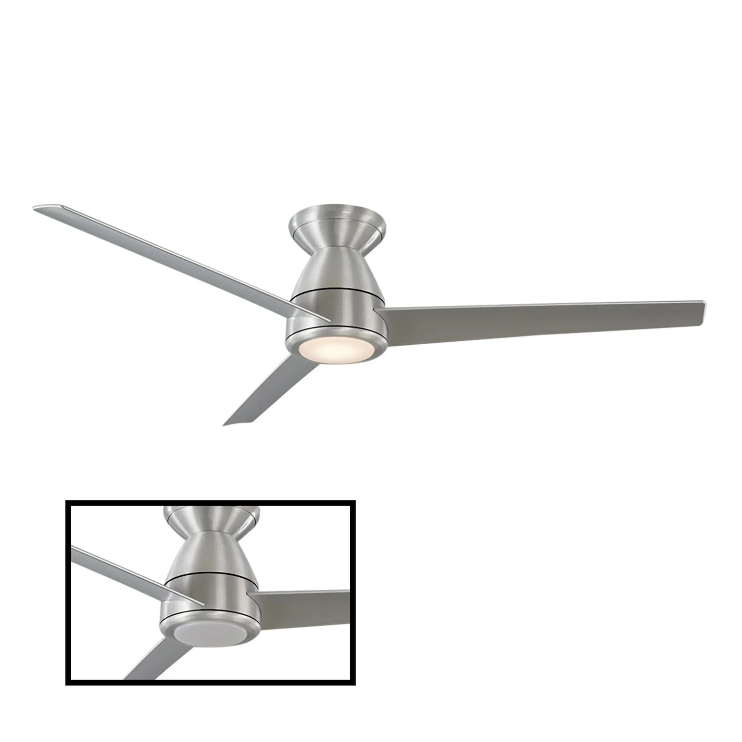 TIP TOP 52-INCH 3500K LED FLUSH MOUNT CEILING FAN
