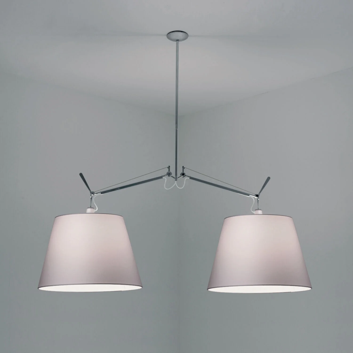 TOLOMEO DOUBLE SHADE SUSPENSION WITH 17-INCH DIFFUSER - Image 2