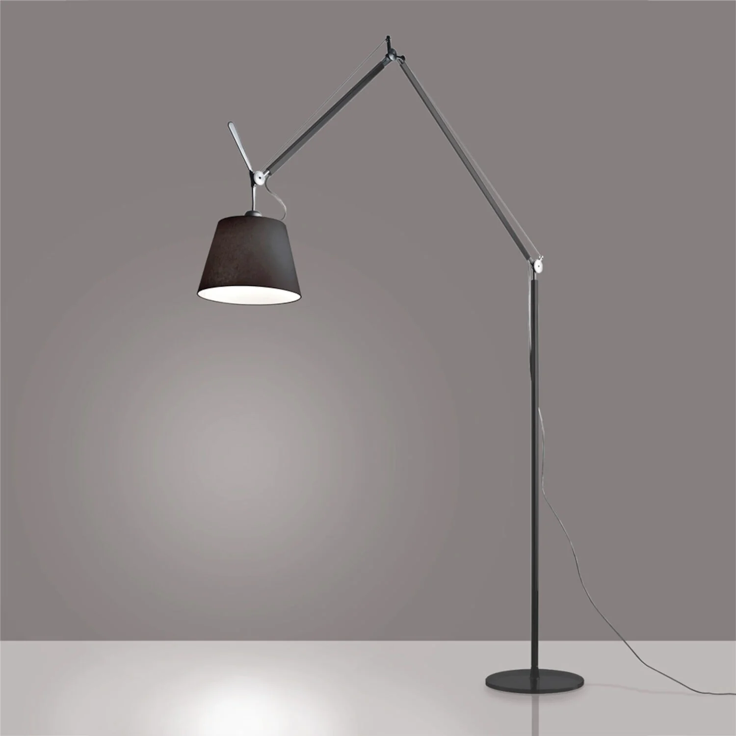 TOLOMEO MEGA LED FLOOR LAMP WITH 12-INCH DIFFUSER - Image 3