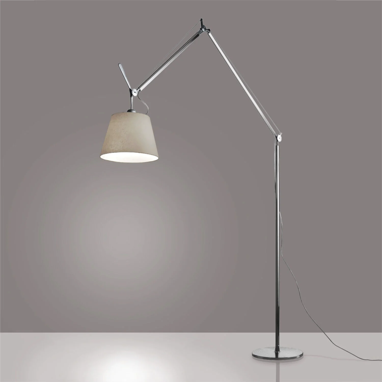 TOLOMEO MEGA LED FLOOR LAMP WITH 14-INCH DIFFUSER