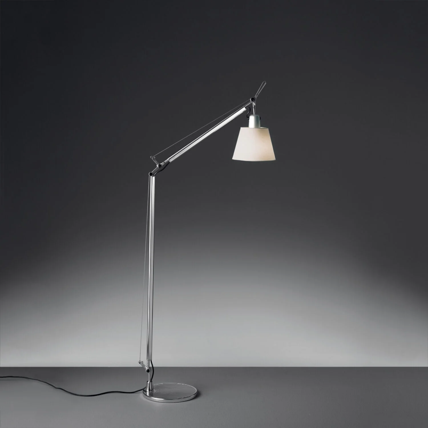 TOLOMEO READING LED FLOOR LAMP WITH SHADE