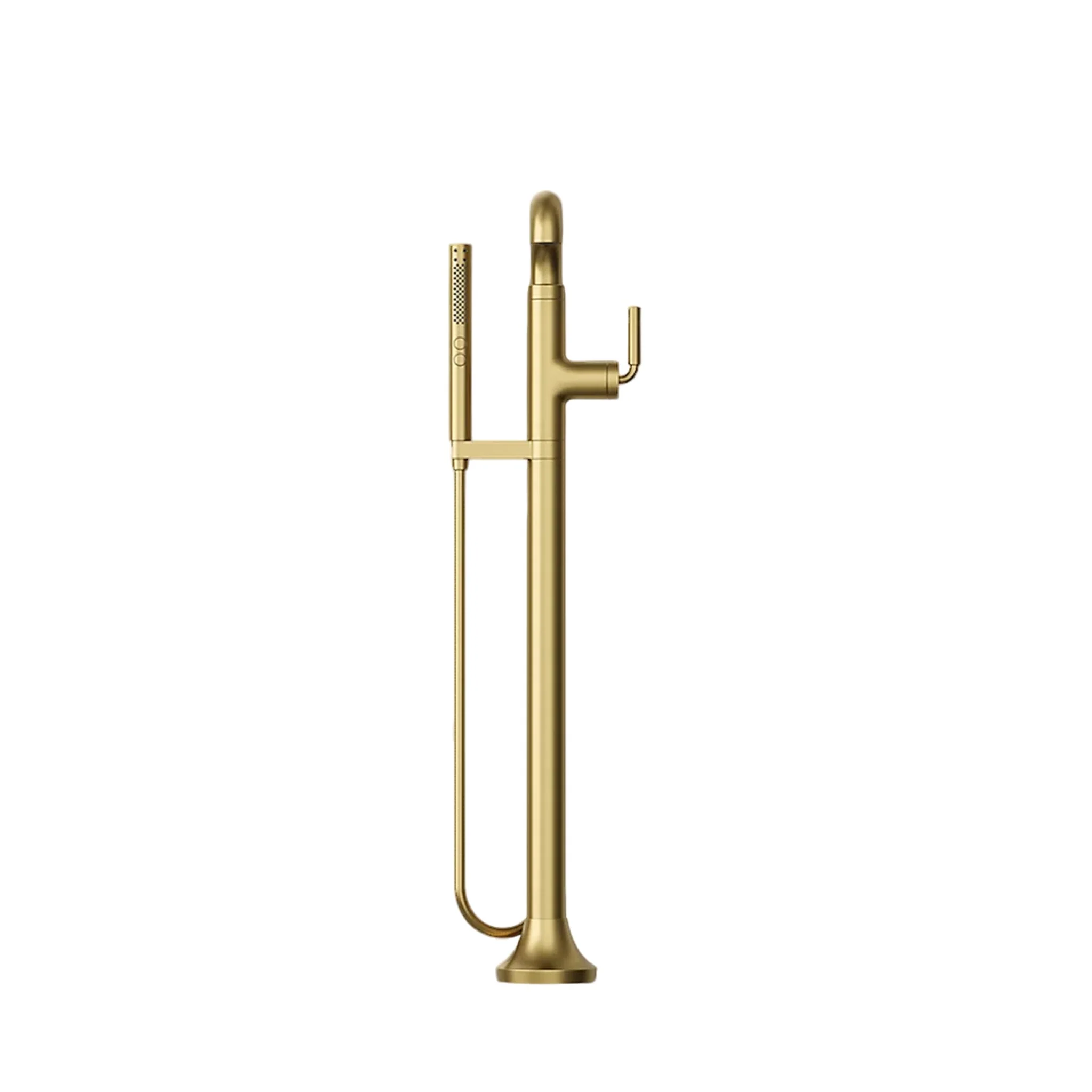 TONE FLOOR MOUNT BATH FILLER TRIM WITH HANDSHOWER - Image 31