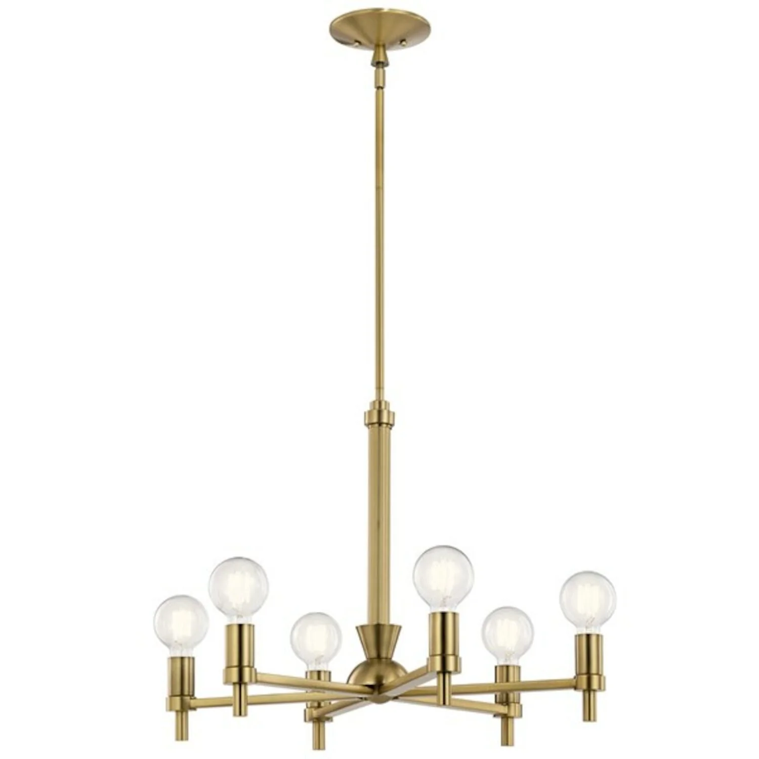 TORVEE 26" 6 LIGHT CHANDELIER