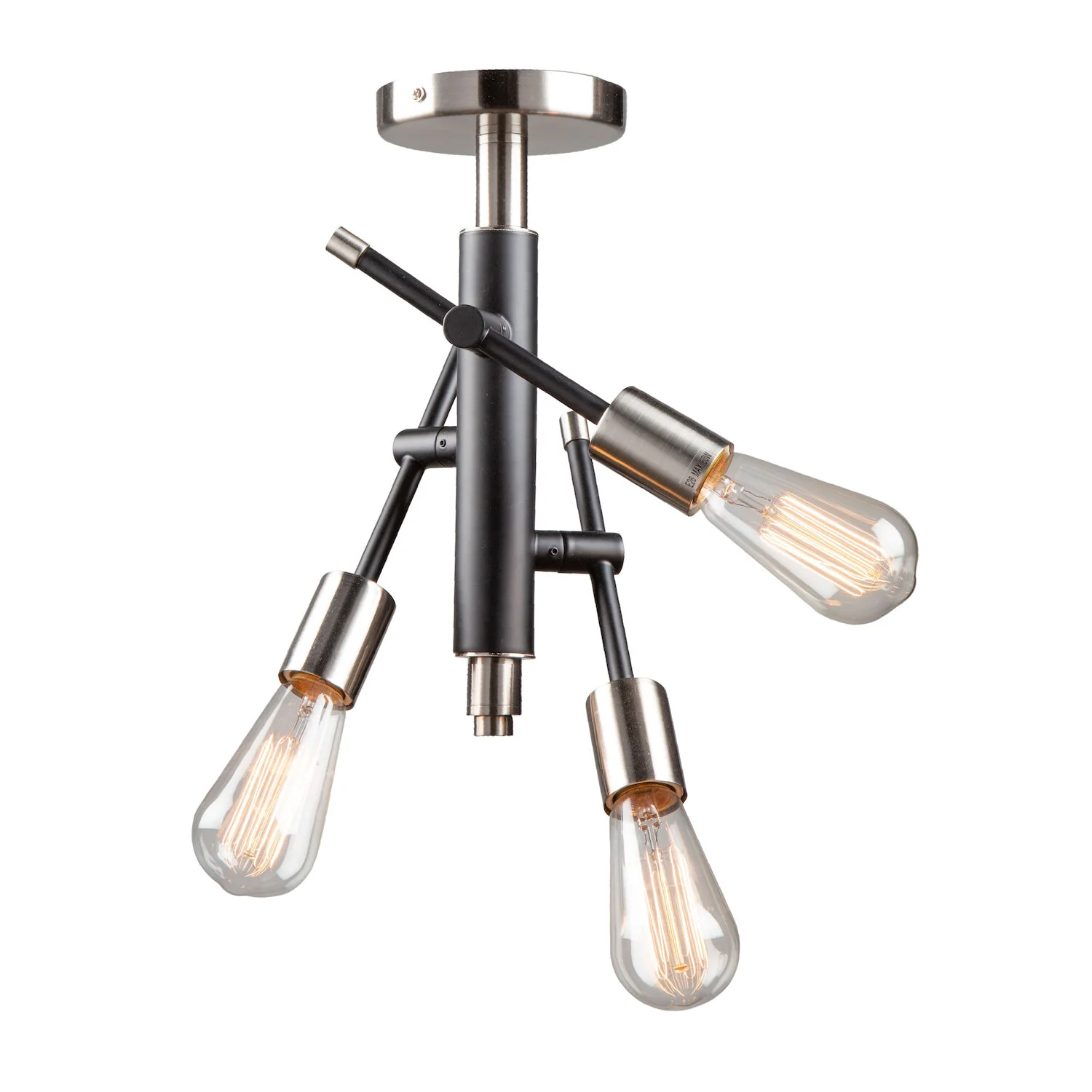 TRURO THREE LIGHT SEMI FLUSH MOUNT