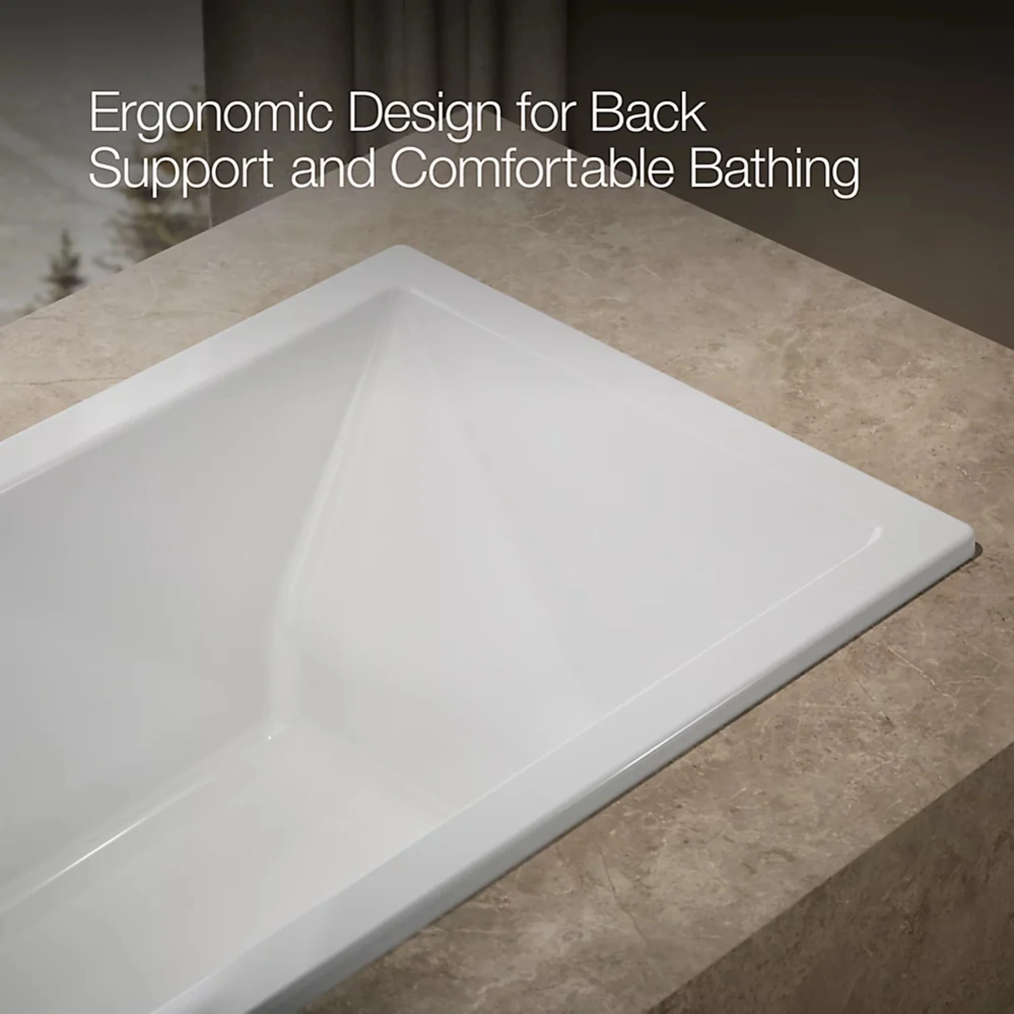 UNDERSCORE RECTANGLE 60 X 32 INCHES DROP-IN BATHTUB - Image 14