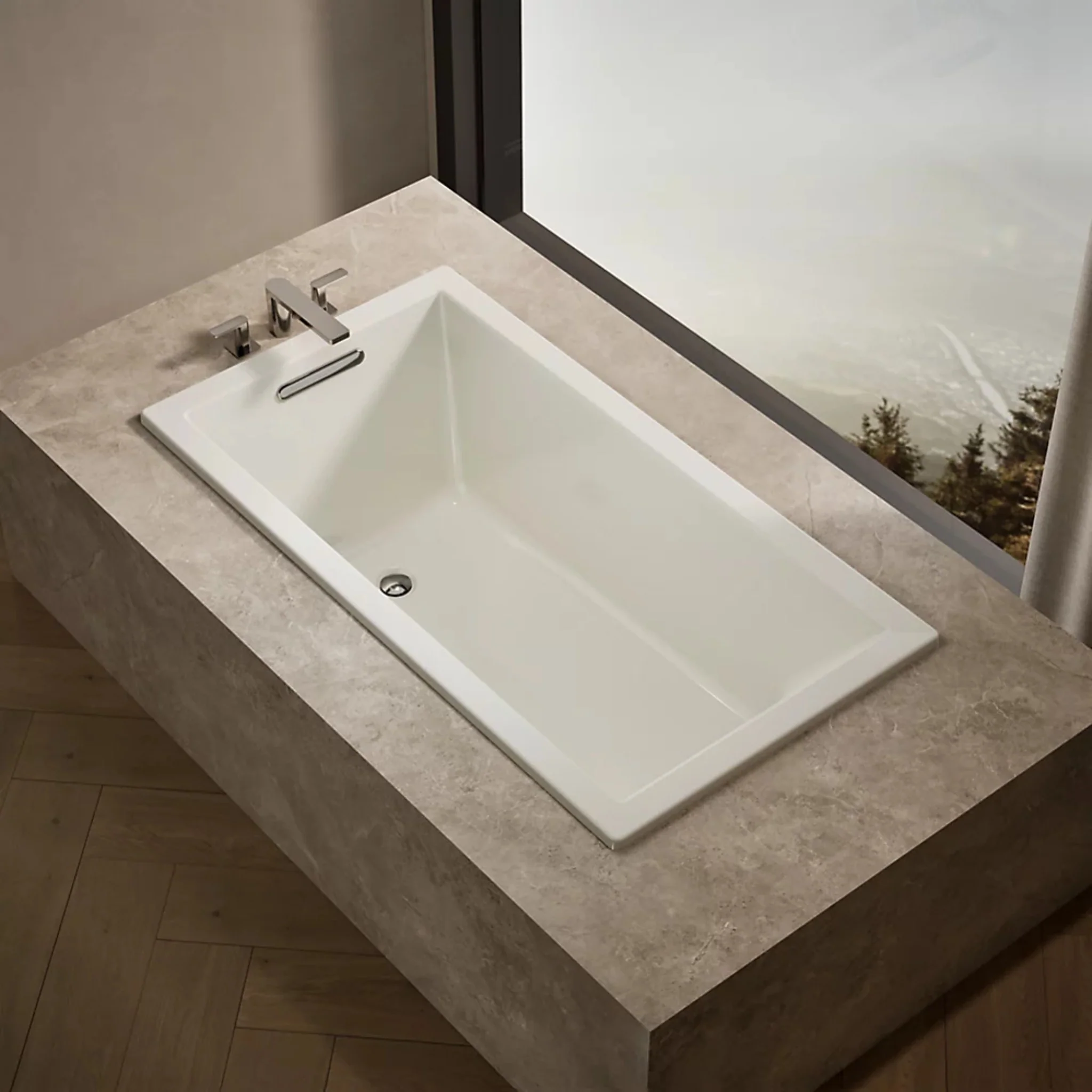 UNDERSCORE RECTANGLE 60 X 32 INCHES DROP-IN BATHTUB - Image 17