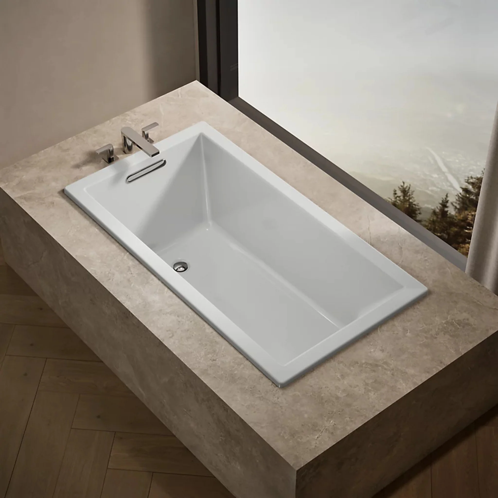 UNDERSCORE RECTANGLE 60 X 32 INCHES DROP-IN BATHTUB - Image 20