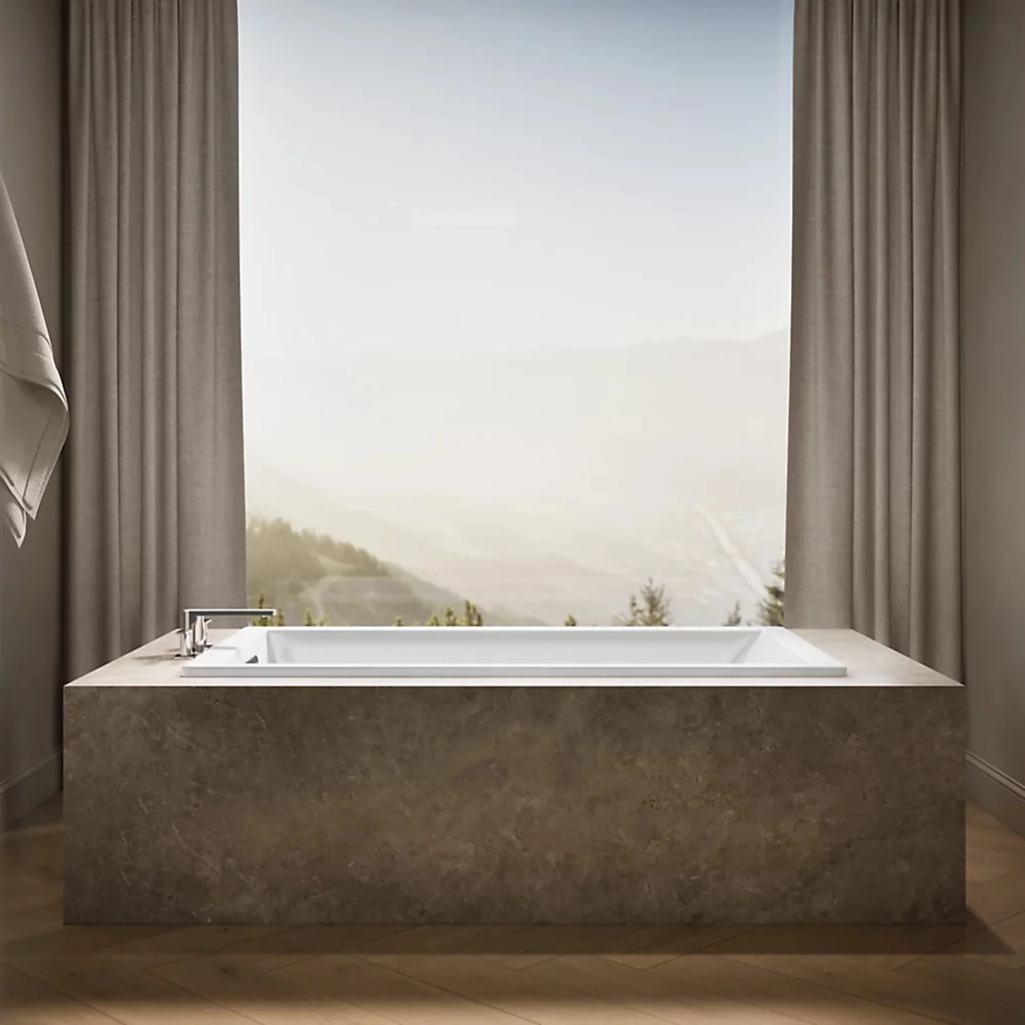 UNDERSCORE RECTANGLE 66 X 32 INCHES DROP-IN BATHTUB - Image 10