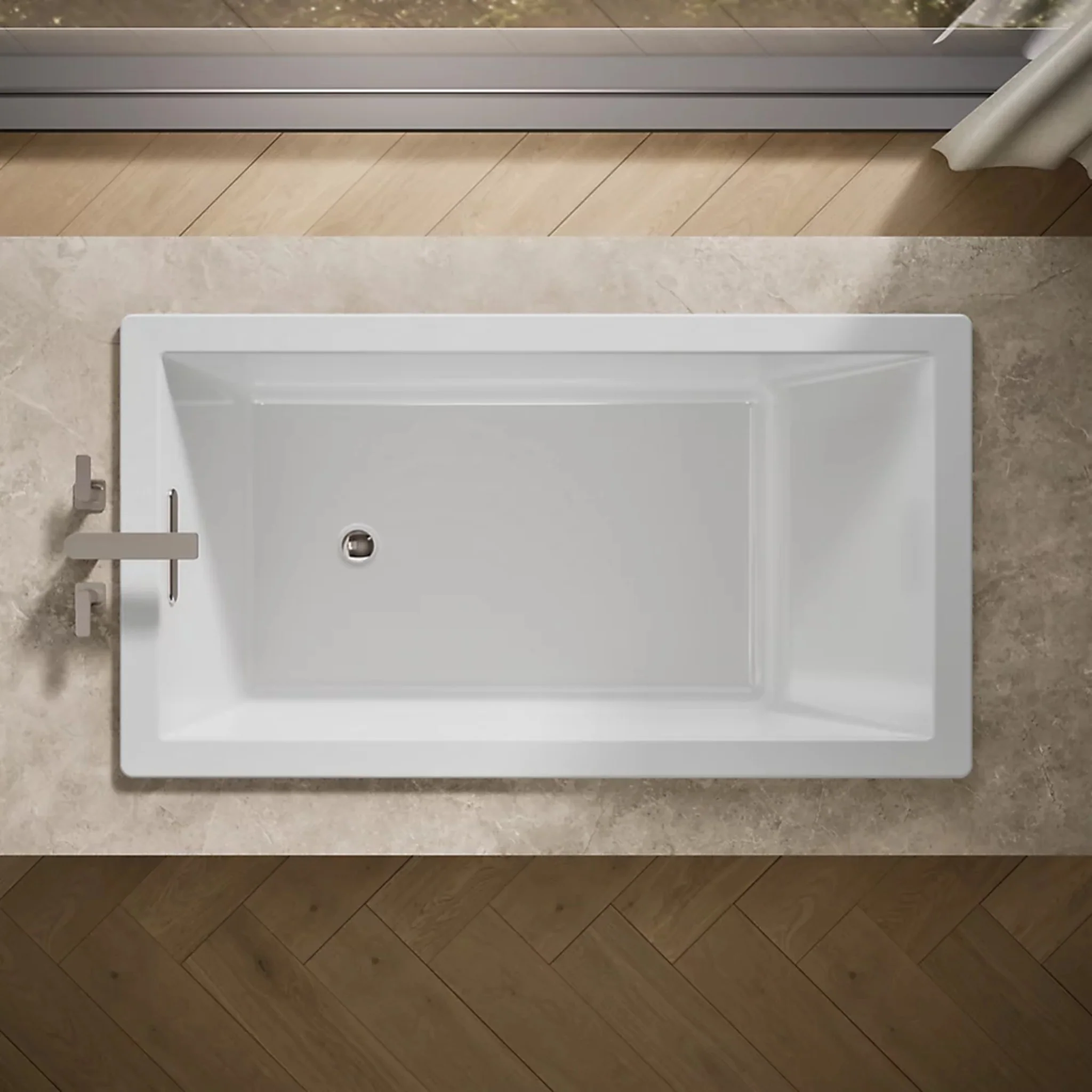 UNDERSCORE RECTANGLE 66 X 32 INCHES DROP-IN BATHTUB - Image 11