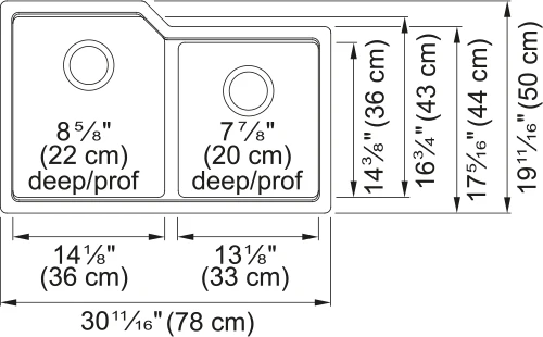 URBAN DOUBLE BOWL UNDERMOUNT SINK - Image 8