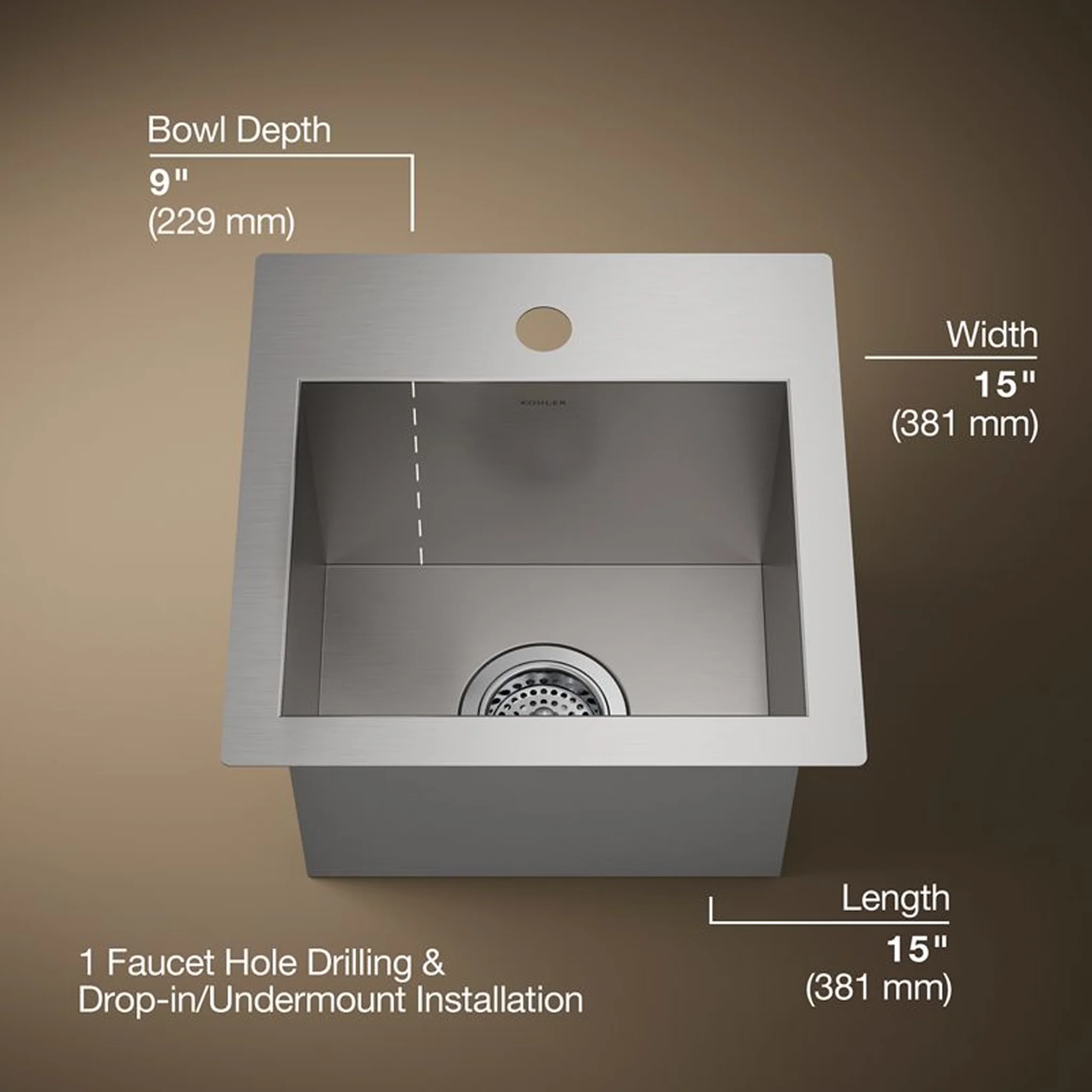 VAULT⢠15-INCH BAR SINK - Image 3