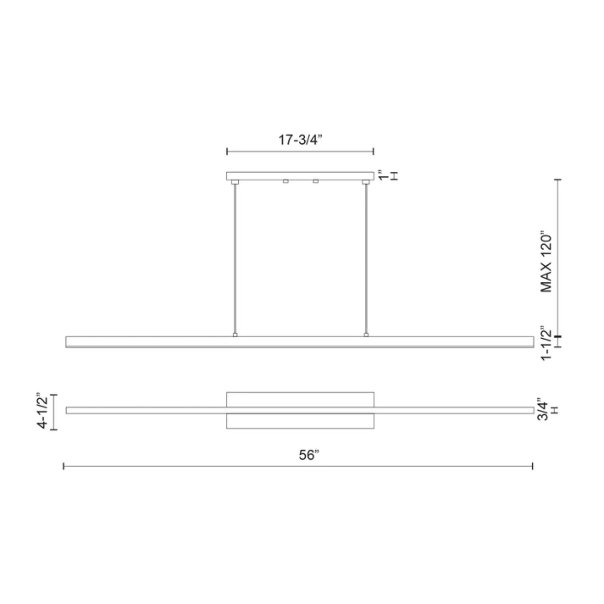 VEGA LED LINEAR PENDANT (MULTIPLE SIZES) - Image 14