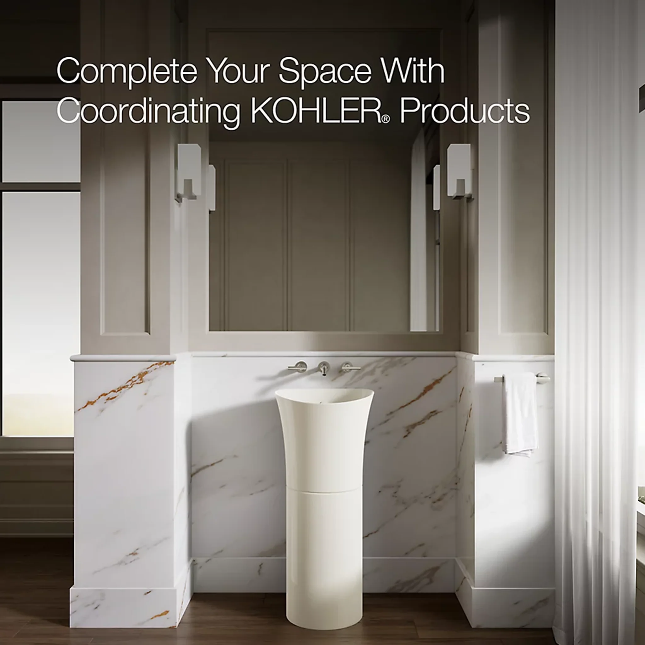 VEIL® 12.25 PEDESTAL BATHROOM SINK - Image 6