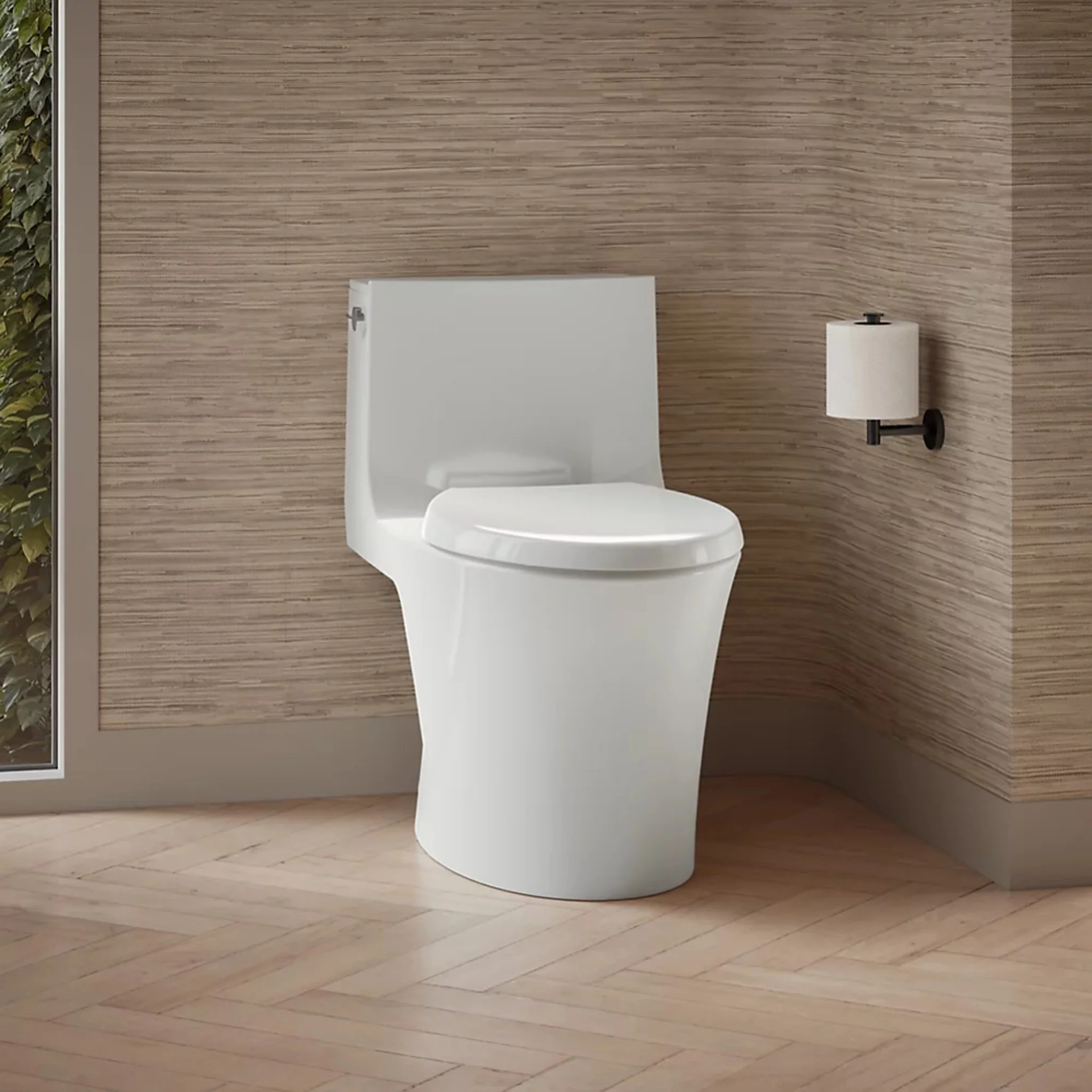 VEIL ONE-PIECE ELONGATED TOILET WITH SKIRTED TRAPWAY AND DUAL-FLUSH - Image 2