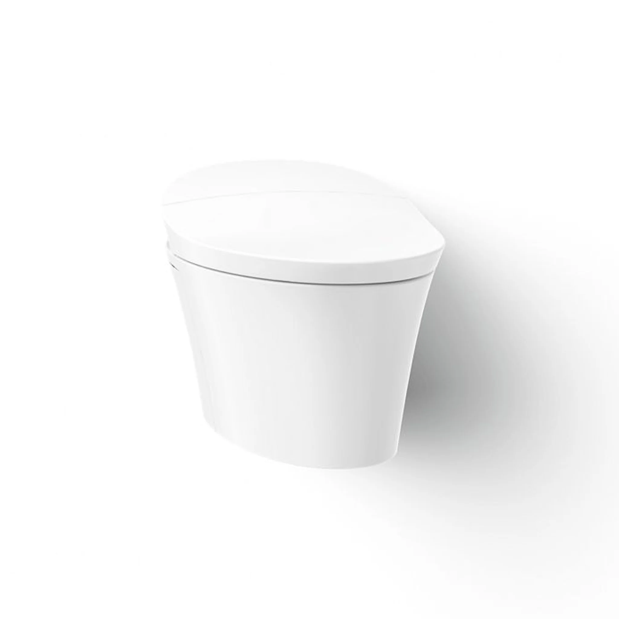 VEIL WALL-HUNG COMPACT ELONGATED SMART TOILET BOWL, DUAL FLUSH