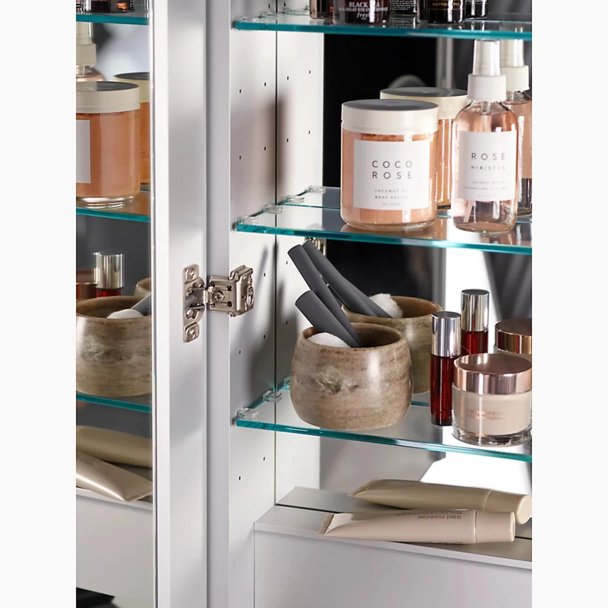 VERDERA 34 X 30 INCHES TWO-DOOR LEFT-HINGED LIGHTED MEDICINE CABINET - Image 5