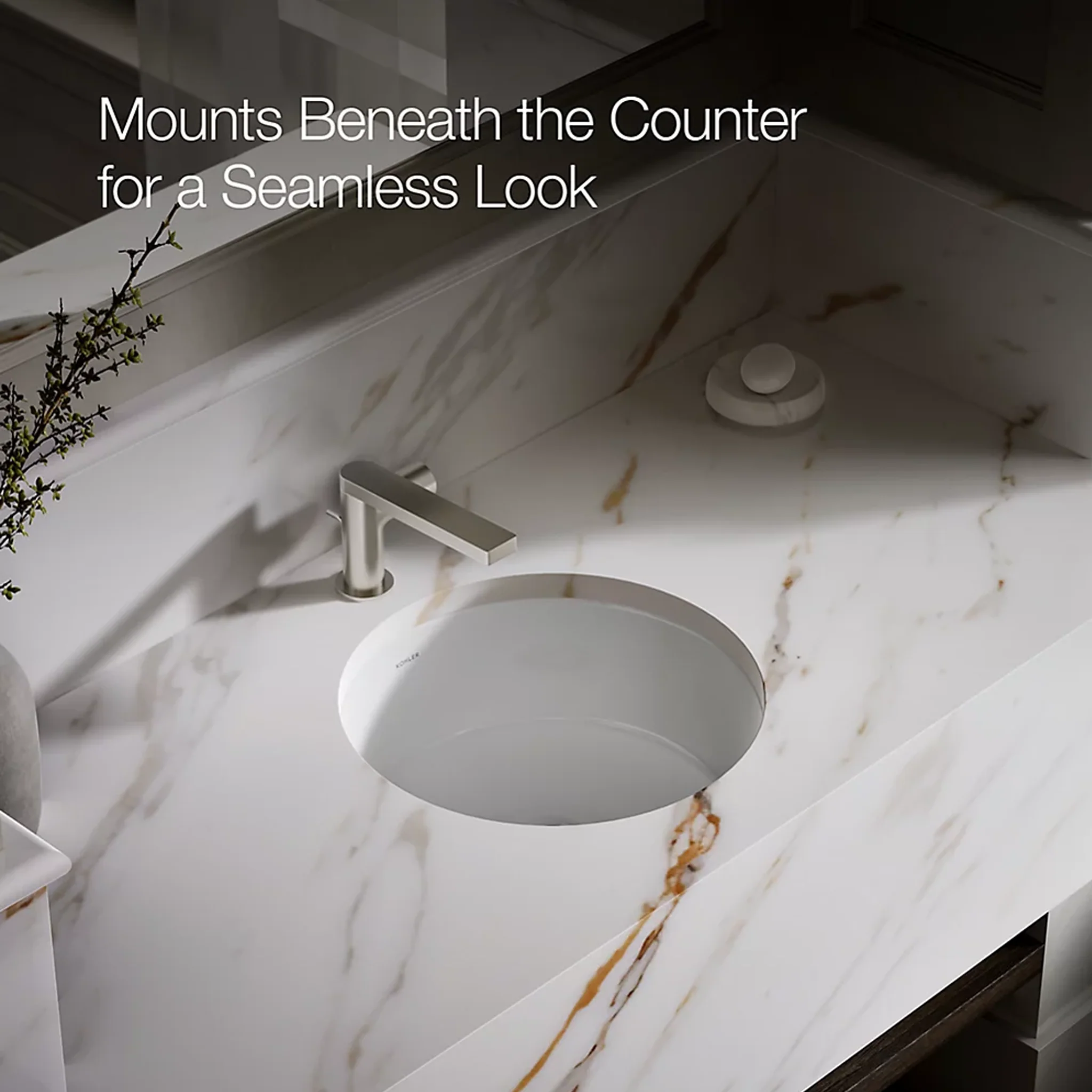 VERTICYL® ROUND UNDERMOUNT BATHROOM SINK - Image 5