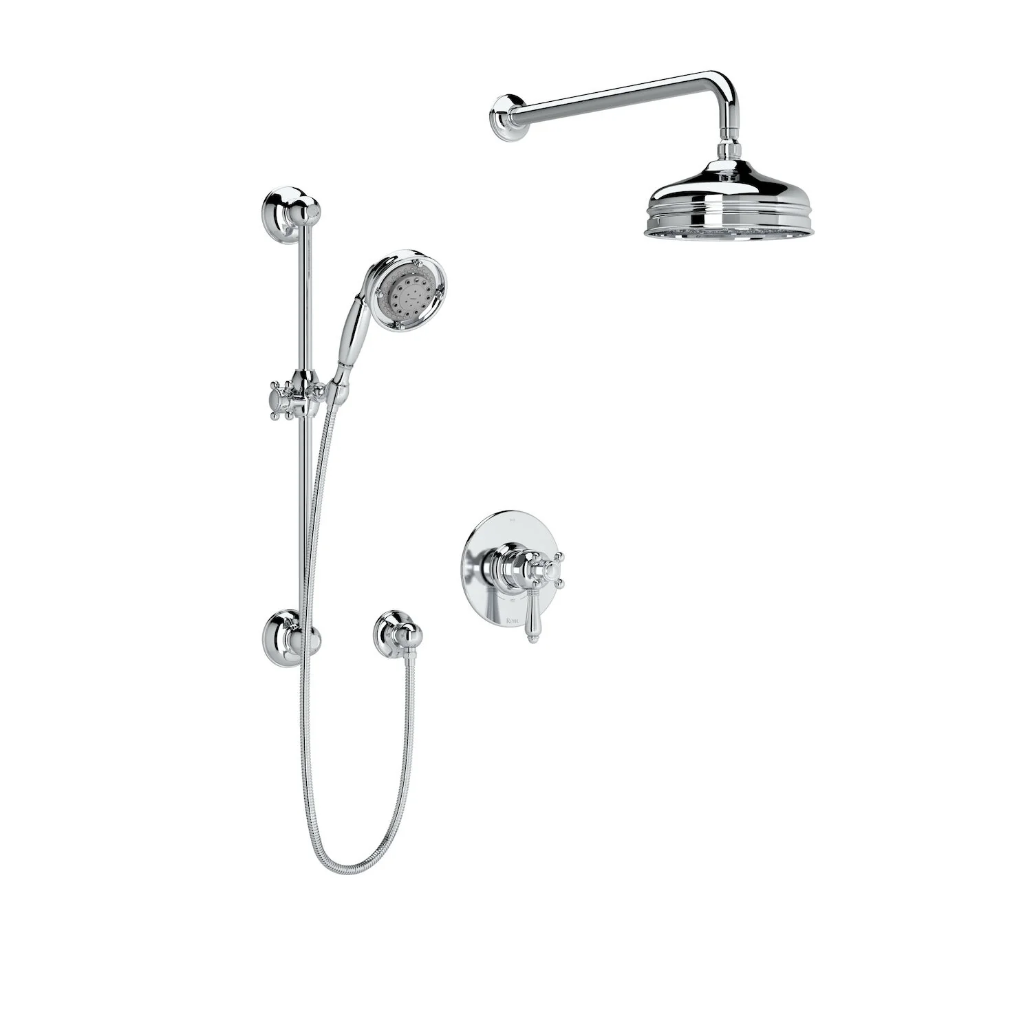 VIAGGIO 1/2" THERMOSTATIC & PRESSURE BALANCE 3 FUNCTION SYSTEM TRIM WITH INTEGRATED VOLUME CONTROL (LEVER HANDLE) - Image 2
