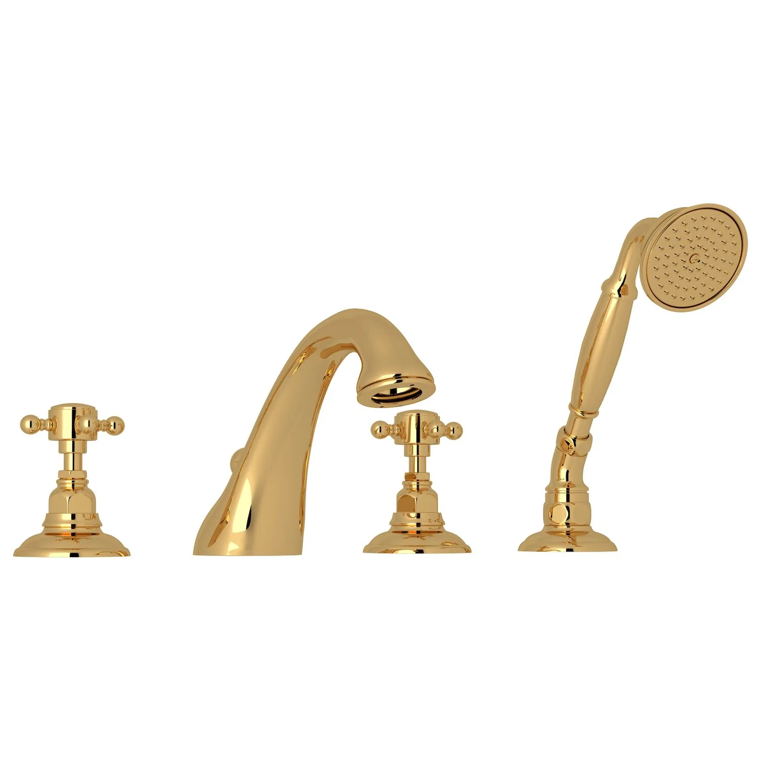 VIAGGIO® 4-HOLE DECK MOUNT TUB FILLER (CROSS HANDLE) - Image 6