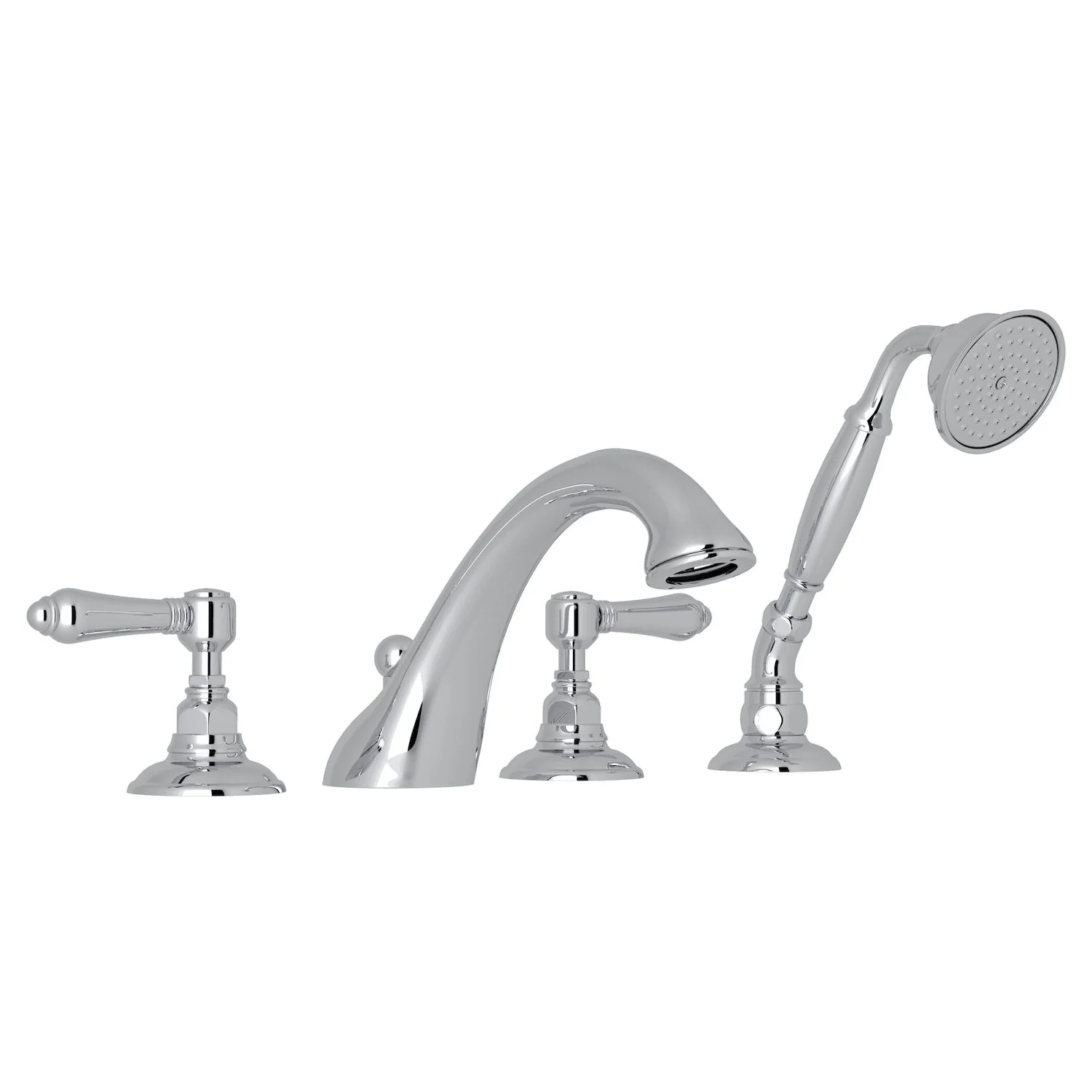 VIAGGIO® 4-HOLE DECK MOUNT TUB FILLER (LEVER HANDLE)