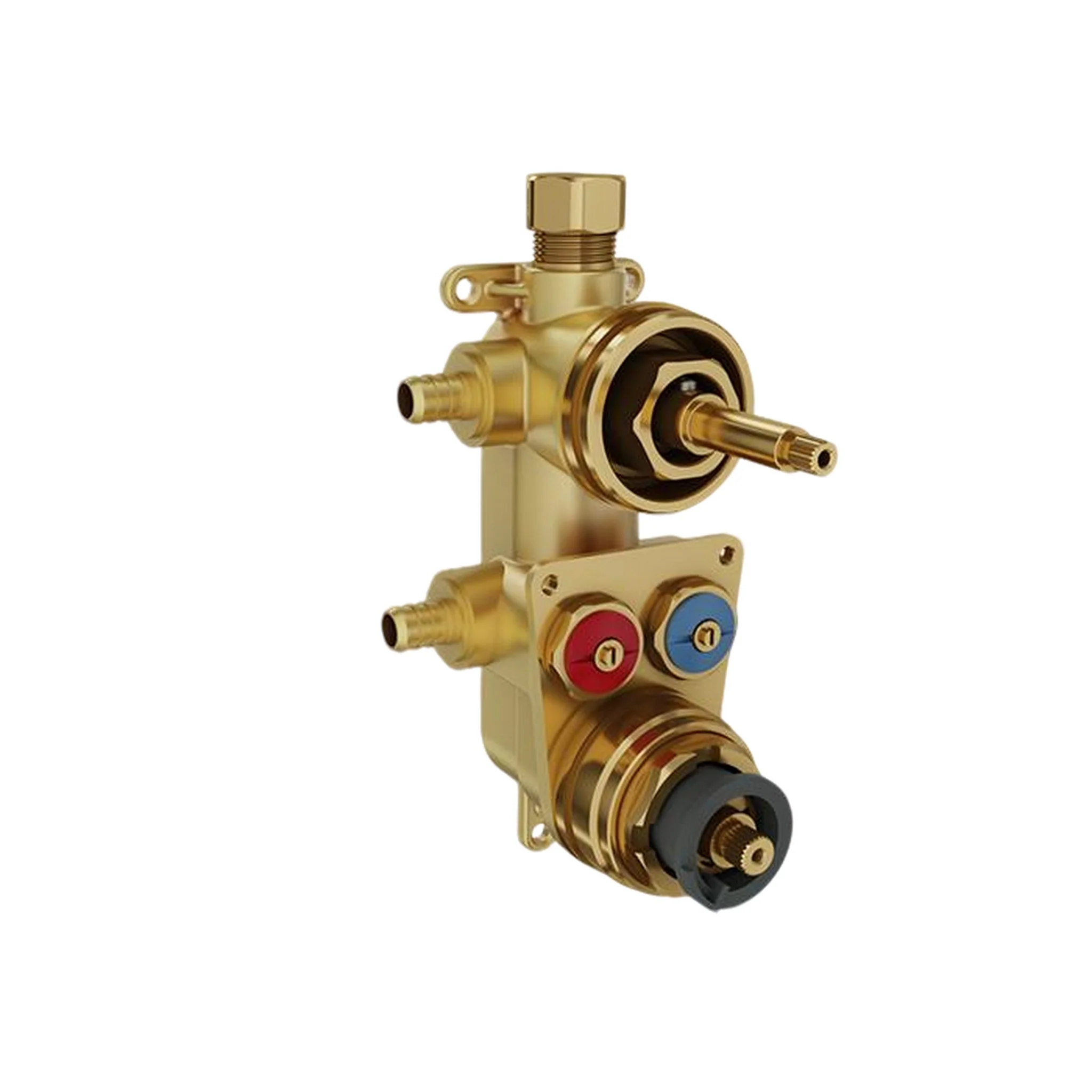 WALL MOUNT 2-WAY THERMOSTATIC ROUGH-IN PEX VALVE