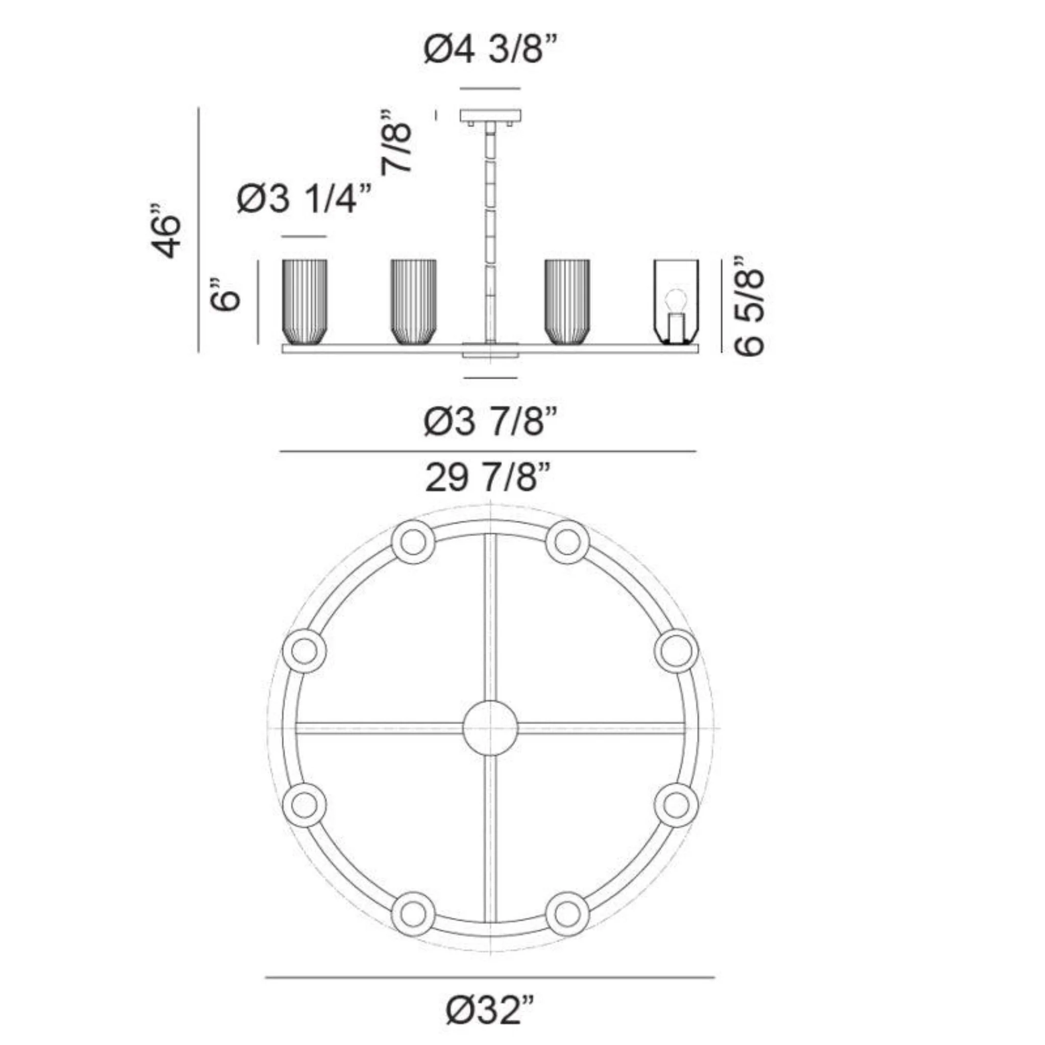 WESTLOCK CHANDELIER (MULTIPLE SIZES) - Image 10