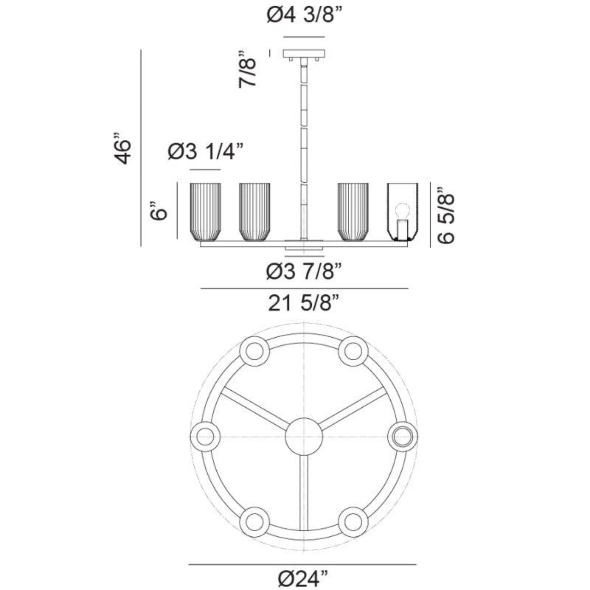 WESTLOCK CHANDELIER (MULTIPLE SIZES) - Image 11