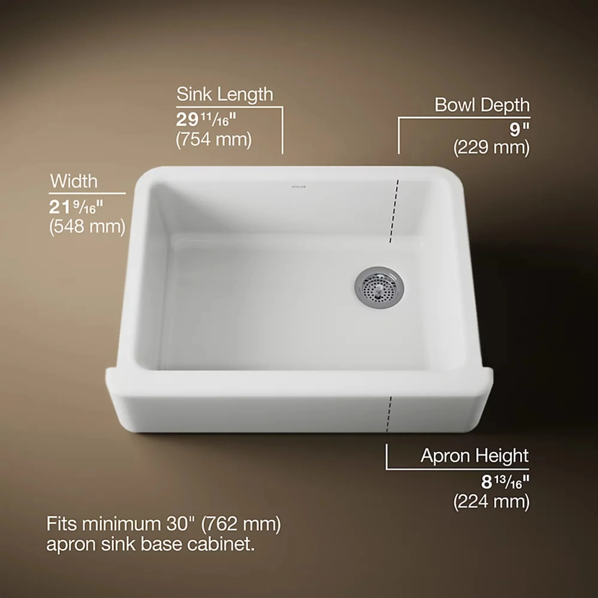 WHITEHAVEN 35-3/4" UNDERMOUNT SINGLE-BOWL FARMHOUSE KITCHEN SINK - Image 20